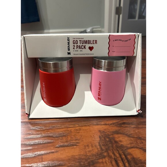 IN HAND Stanley Go Tumbler 2 Pack Valentine’s Set - Target Limited Edition 10oz - Picture 3 of 4